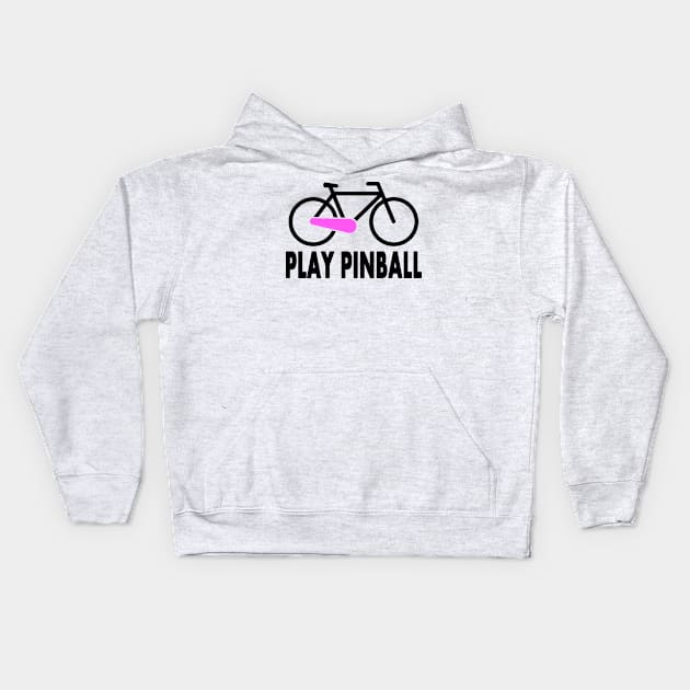 Bicycle Pinball black/pink Kids Hoodie by Uwantmytees